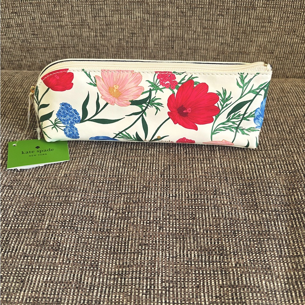 NWT Kate Spade Blossom Pencil Case